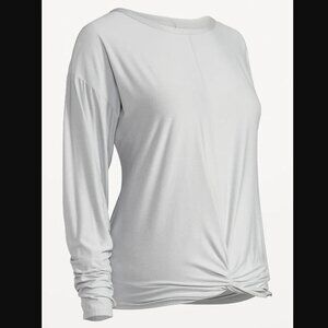 Old Navy XS Maternity Long Sleeve Cloud 94 Soft Twist-Front Top